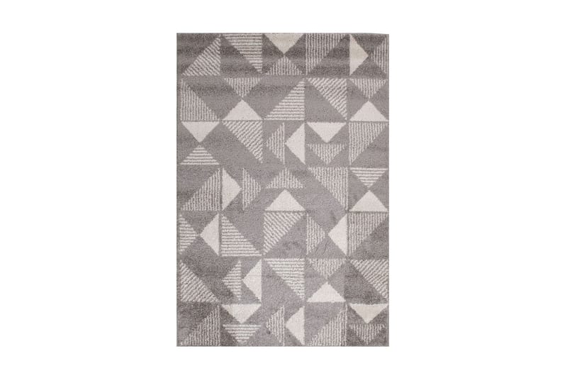 Lotto-1 Tæppe 160x230 cm Mørkegrå/ Hvid - Wiltontæpper - Mønstrede tæpper